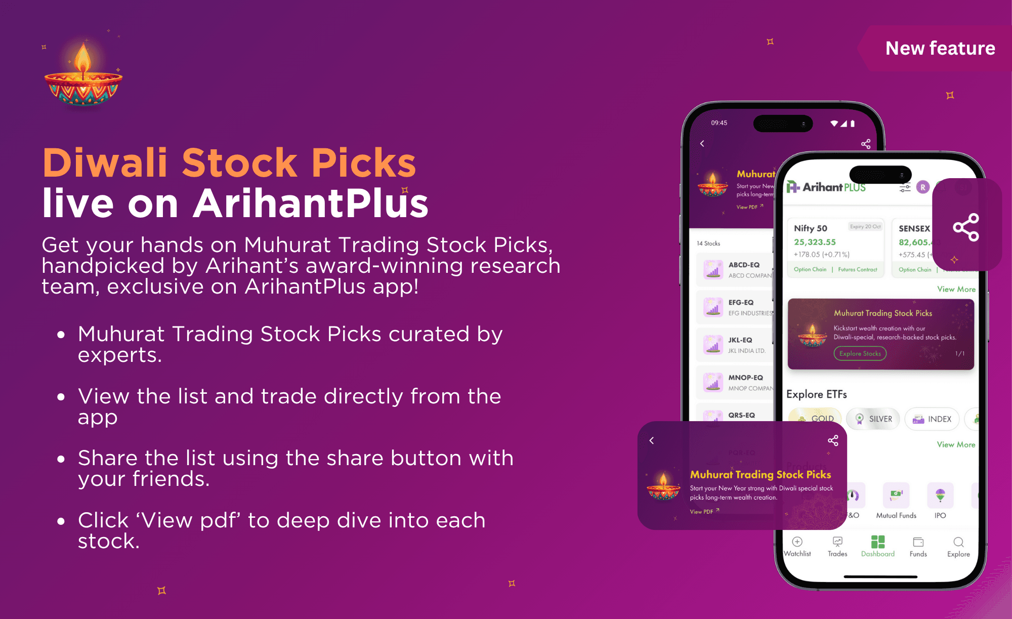 Diwali Stock Picks 2025 - Arihant Muhurat Trading Stocks